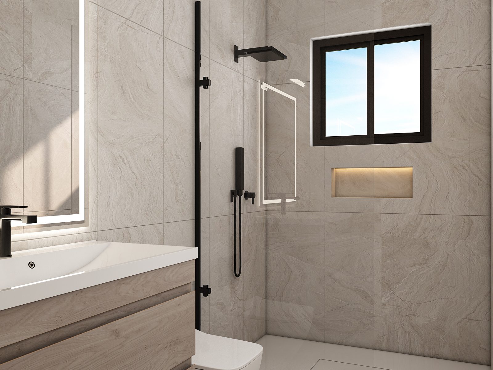 3-Bedroom · 3D Floor Plan